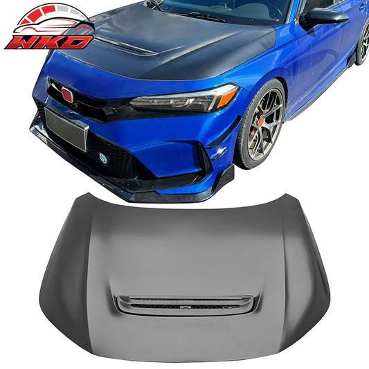 Wholesale 22-26 Honda Civic Type R Style Front Hood Vented Engine Bonnet Cover - Iron - Wikond Auto