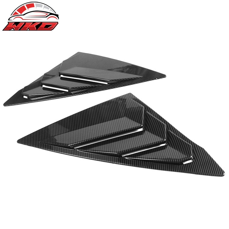 Fits 22-26 Honda Civic Side Window Louver ABS Carbon Fiber Print