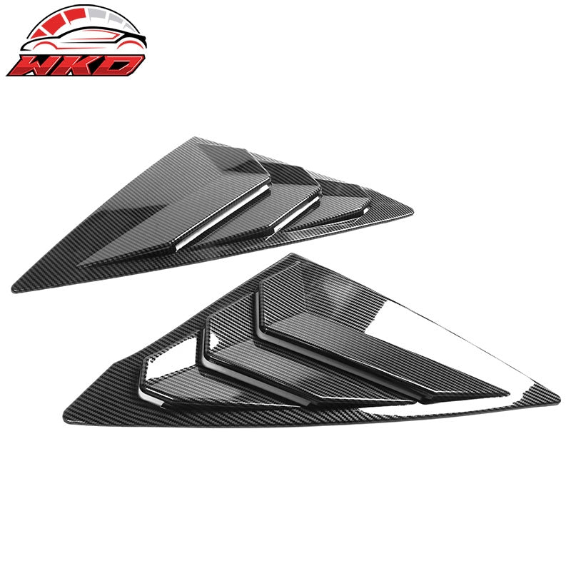 Fits 22-26 Honda Civic Side Window Louver ABS Carbon Fiber Print
