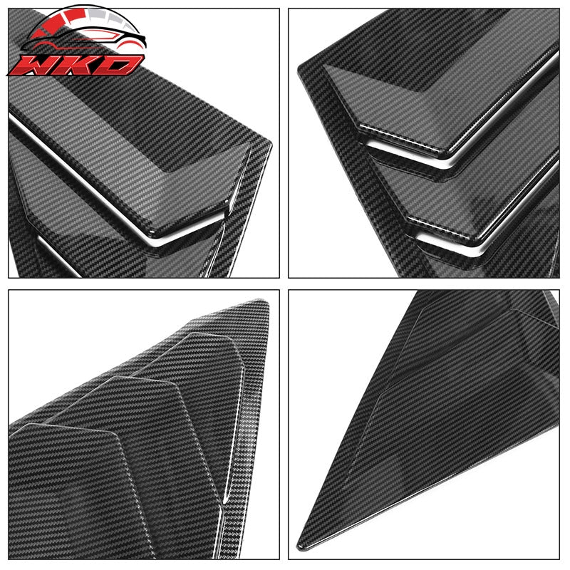 Fits 22-26 Honda Civic Side Window Louver ABS Carbon Fiber Print