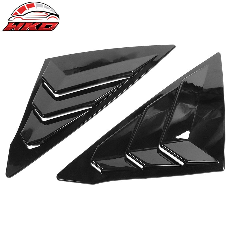 For 22-26 Honda Civic 11th Gen 4DR Sedan Side Window Louver Vent ABS Gloss Black