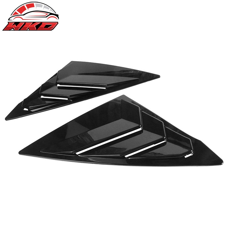 For 22-26 Honda Civic 11th Gen 4DR Sedan Side Window Louver Vent ABS Gloss Black