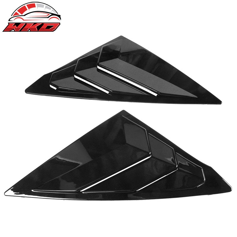 For 22-26 Honda Civic 11th Gen 4DR Sedan Side Window Louver Vent ABS Gloss Black