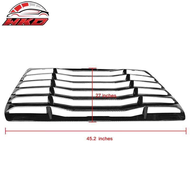 Fits 16-21 Honda Civic Sedan IKON Style Window Louver ABS Carbon Fiber Print