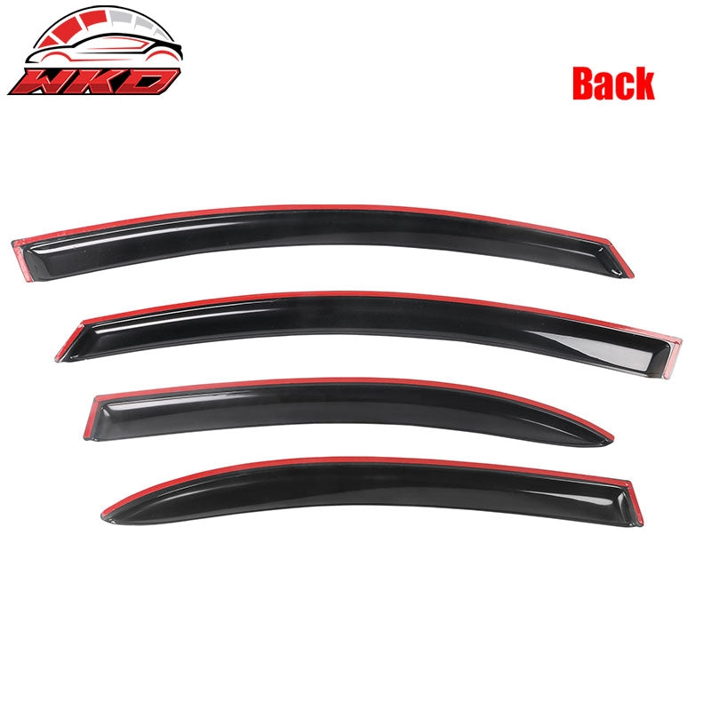 Fits 06-11 Honda Civic Sedan Acrylic Window Visor Sun Rain Guard Deflector 4PC