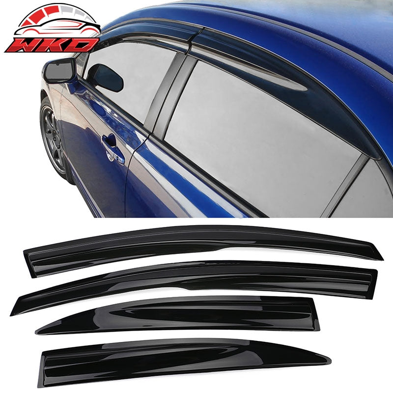 Wholesale  06-11 Honda Civic Sedan Mugen Style Window Visors Acrylic Sun Rain Guard 4PC