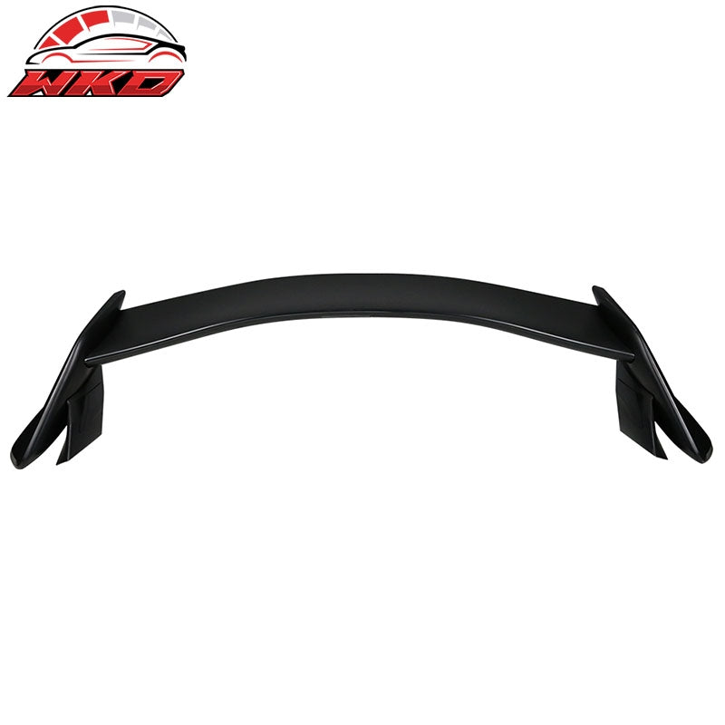 Fits 17-21 Honda Civic X 10th Type R Rear Trunk Spoiler Wing Unpainted Black ABS