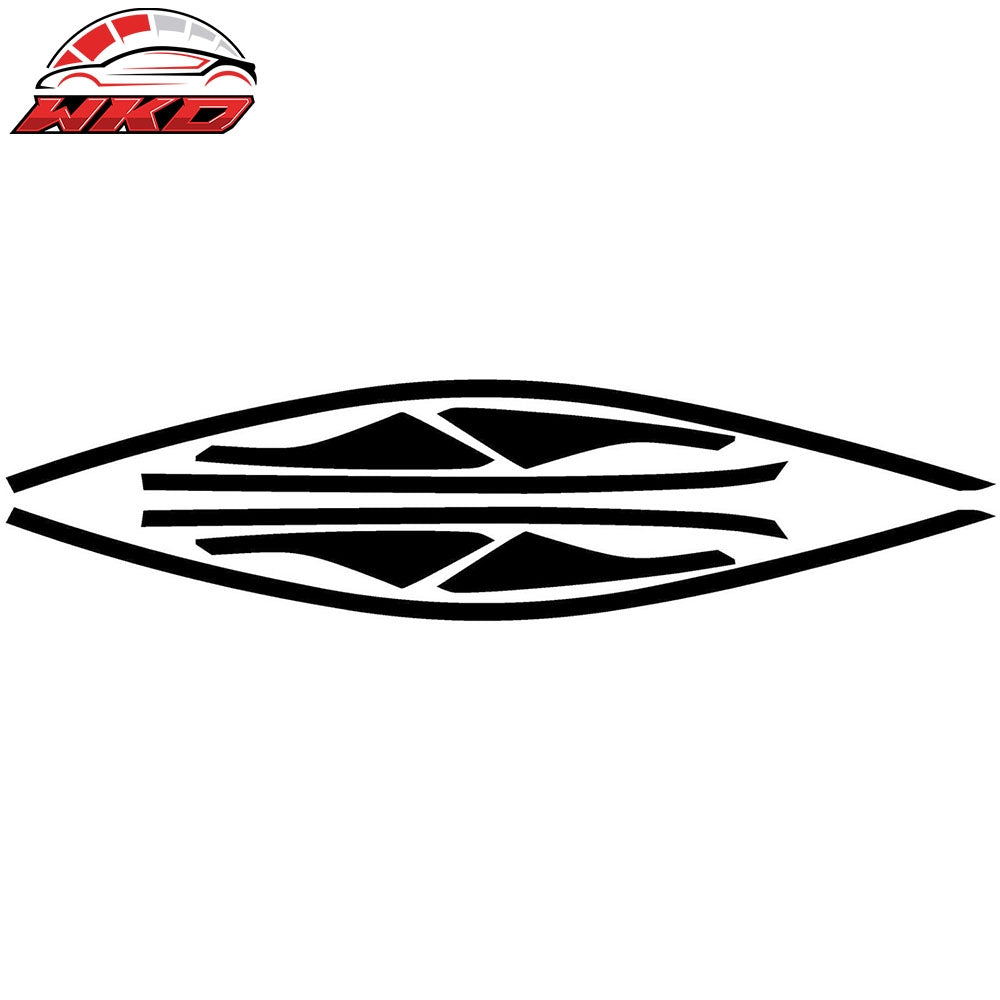 Wholesale 17-20 Honda Civic Hatchback Window Trim Chrome Delete Vinyl Gloss Black