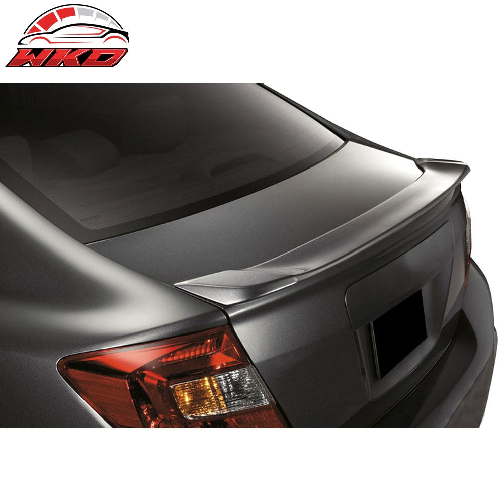 Fits 12-15 Honda Civic 9th Gen Sedan OE Style Rear Trunk Spoiler Wing Unpainted