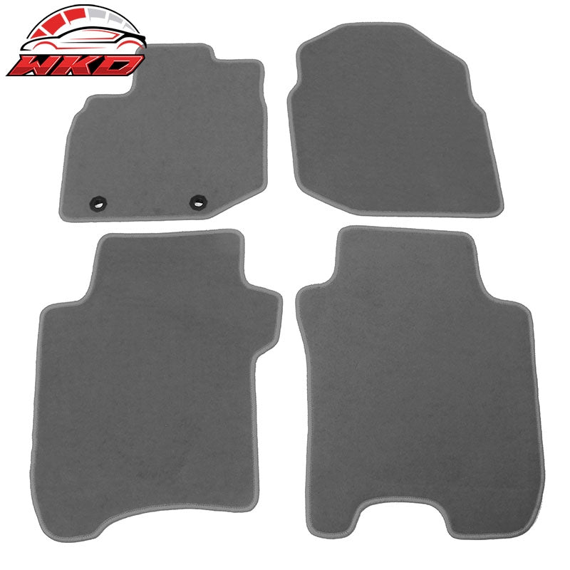 Wholesale 09-13 Honda Fit Car Auto Floor Mats Liner Front Rear Nylon Grey Carpet 4PC
