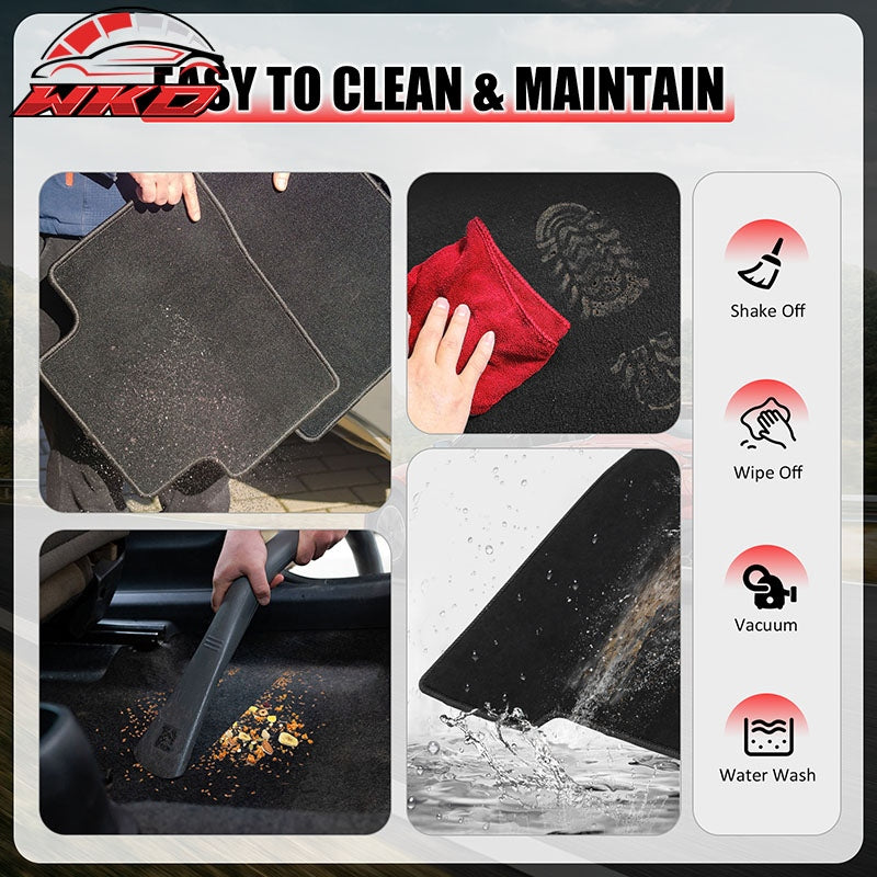 Fit 09-13 Honda Fit OE Factory Fitment 4PC Floor Mats Crapet Front & Rear Nylon