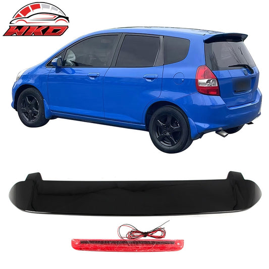 Wholesale 06-08 Honda  Gloss Black ABS Rear Roof Spoiler Lip Wing with LED Light