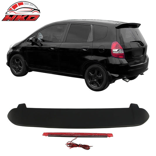 Wholesale 06-08 Honda  Matte Black ABS Rear Roof Spoiler Lip Wing with LED Light