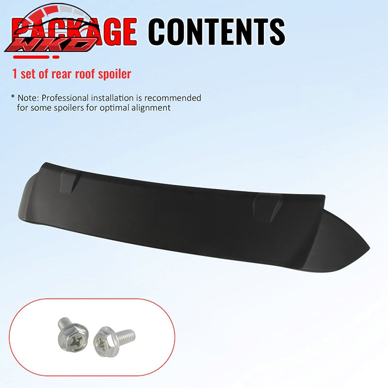 Fits 09-13 Honda Fit Matte Black Sport OE Style Rear Roof Spoiler Wing Lip ABS