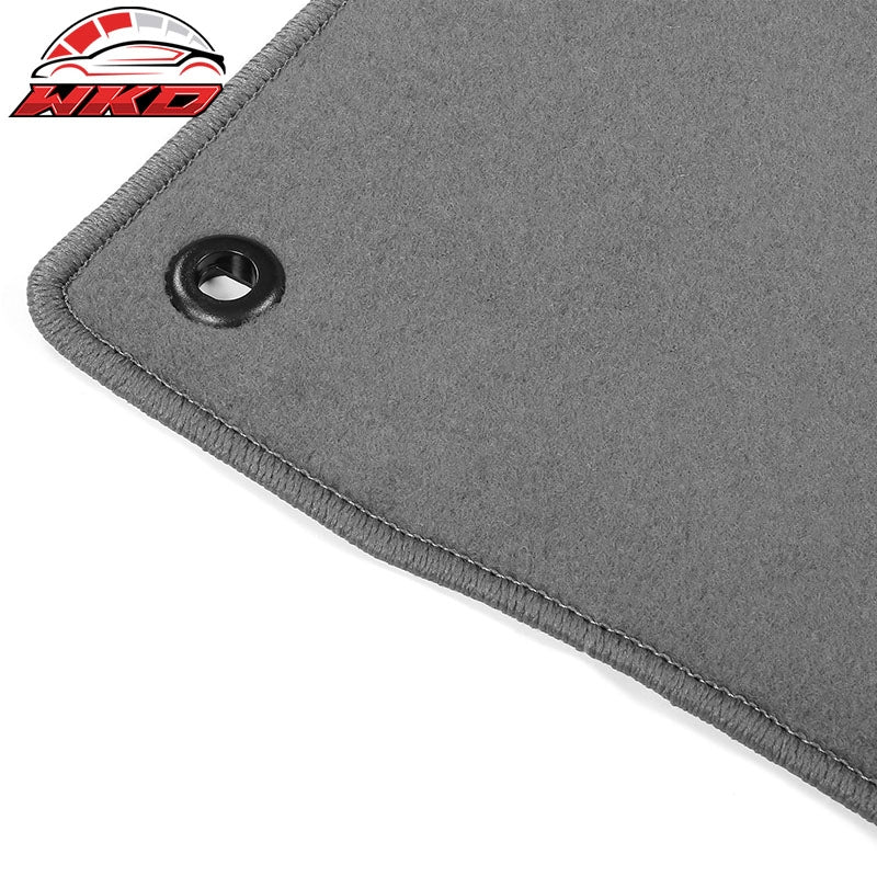 Fits 19-22 Honda Insight 4PCS Car Front Rear Floor Mats Liner Carpets Nylon Gray