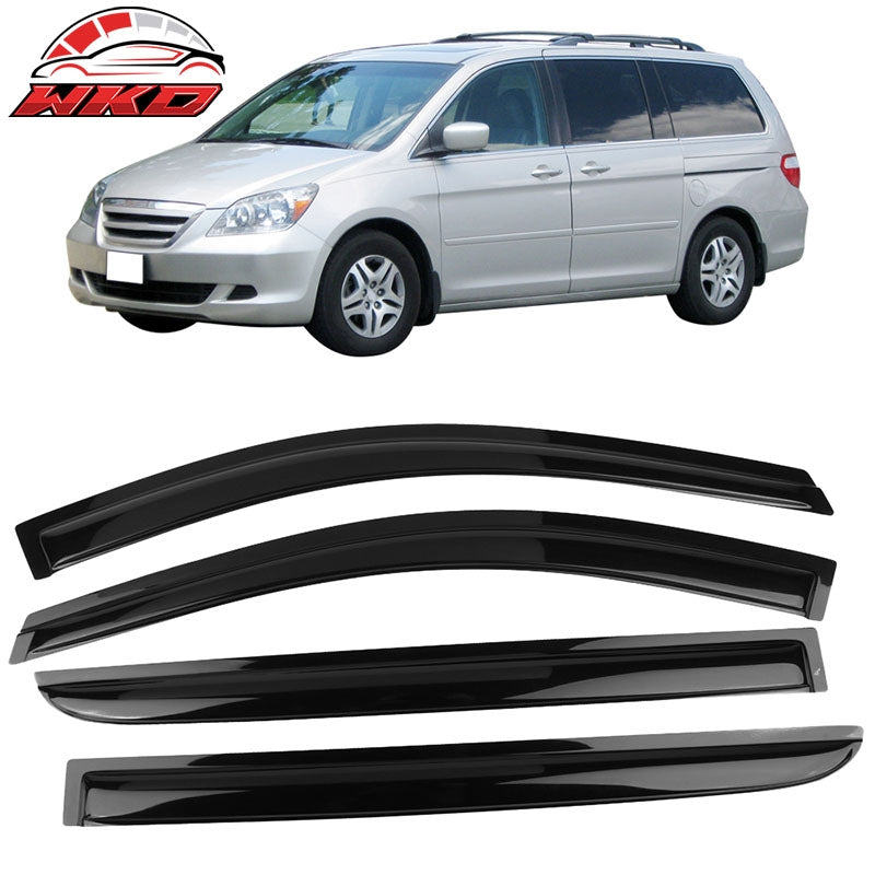 Wholesale 05-07 Honda Odyssey Smoke Window Visors Sun Rain Guard Vent Acrylic 4PCS