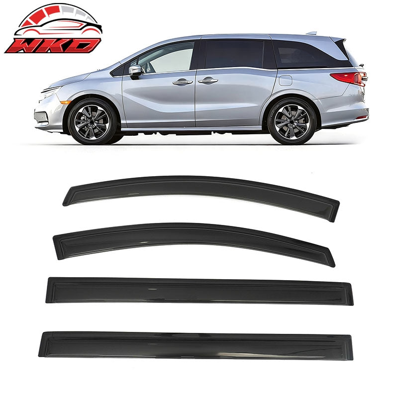 Wholesale 18-26 Honda Odyssey Window Visors Smoke Acrylic Rain Sun Vent Guard 4PCS