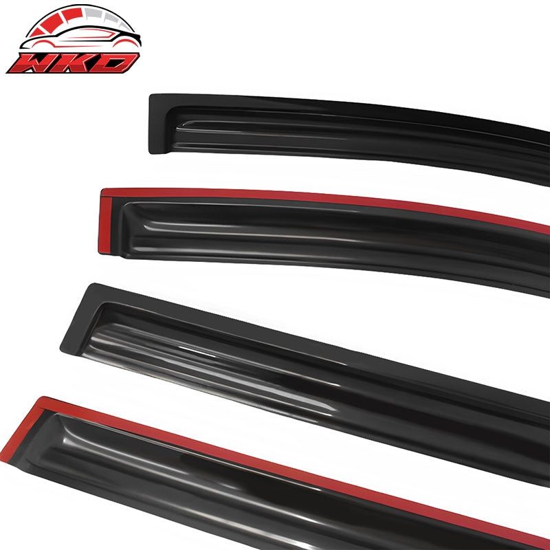 Fits 05-10 Honda Odyssey Mugen Window Visors Sun Rain Guard Vent Acrylic 4PCS