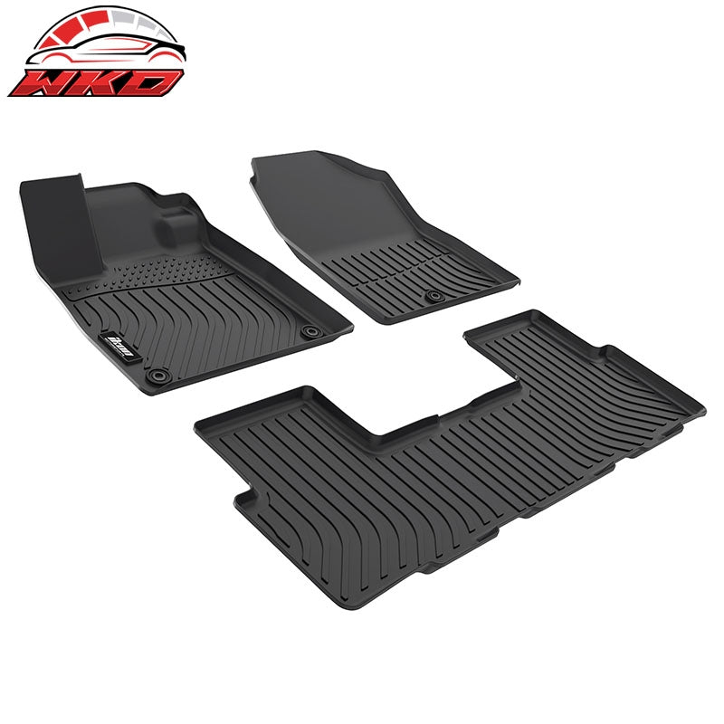 Fits 2026 Honda Passport 4DR 3D Anti-Slip Floor Mats All Weather TPE Carpet 3PCS