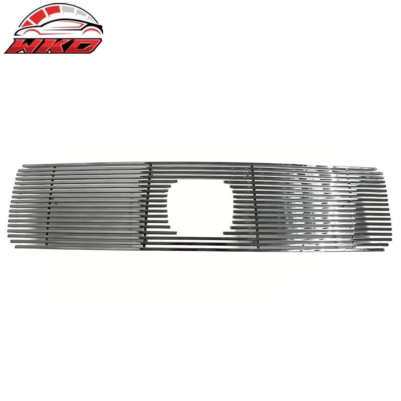 Fits 2003-2005 Honda Pilot Chrome Billet Style Front Upper Grille Replacement