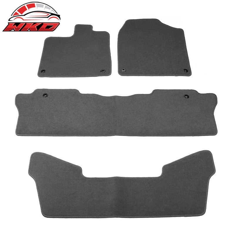 Wholesale 16-22 Honda Pilot Nylon Car Auto Floor Mats Liner Gray Front Rear Carpets