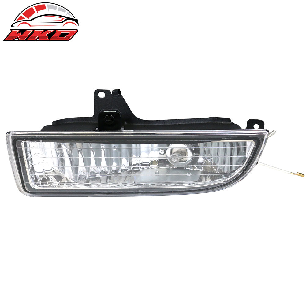 Fits 97-01 Honda Prelude 2PCS Front Bumper Fog Lights Lamp Clear Lens W/Wiring