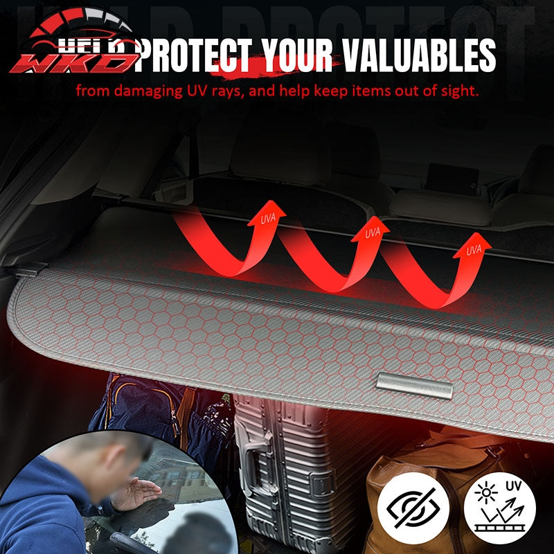 Fits 24-26 Honda Prologue & Chevrolet Blazer EV Cargo Cover Carbon Fiber Texture
