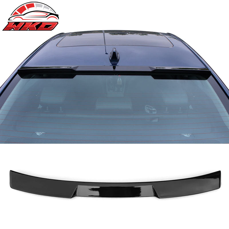 Fits 23-26 Honda Accord 11th Rear Roof Spoiler Top Window Gloss Black Visor ABS