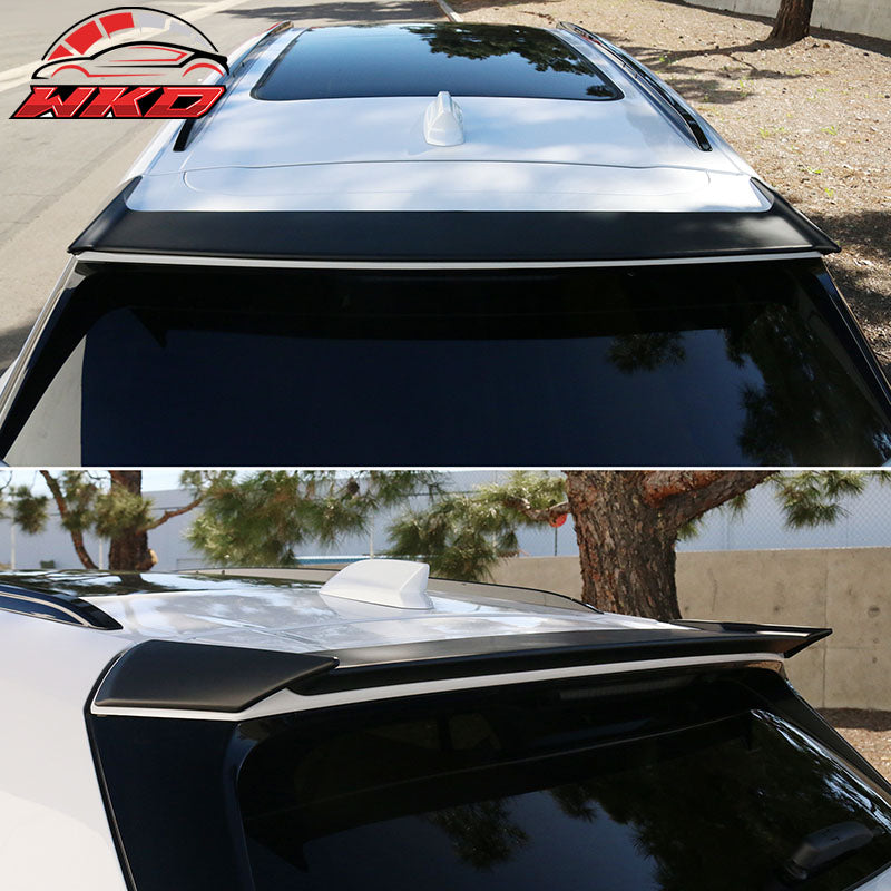 Fits 24-26 Honda Prologue IKON Style Rear Roof Spoiler Wing Lip Matte Black ABS