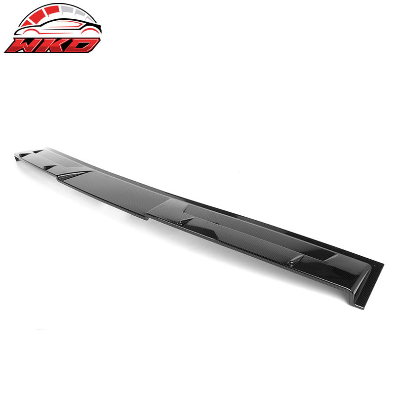 Fits 18-22 Honda Accord Ikon Style Rear Roof Spoiler Wing Carbon Fiber Print ABS