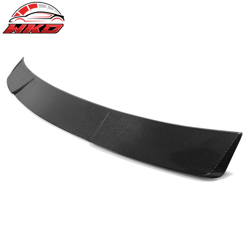 Fits 22-26 Honda Civic Sedan IKON Style Carbon Fiber CF Rear Roof Spoiler Wing