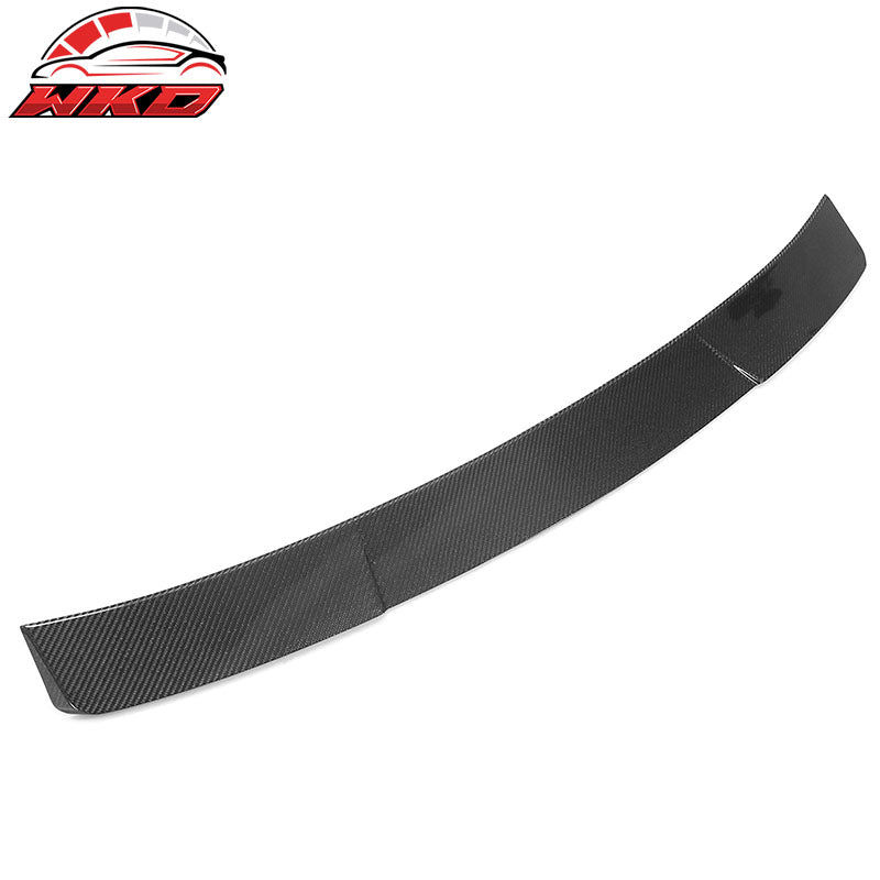 Fits 22-26 Honda Civic Sedan IKON Style Carbon Fiber CF Rear Roof Spoiler Wing