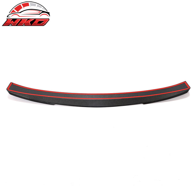 Fits 22-26 Honda Civic Sedan IKON Style Carbon Fiber CF Rear Roof Spoiler Wing