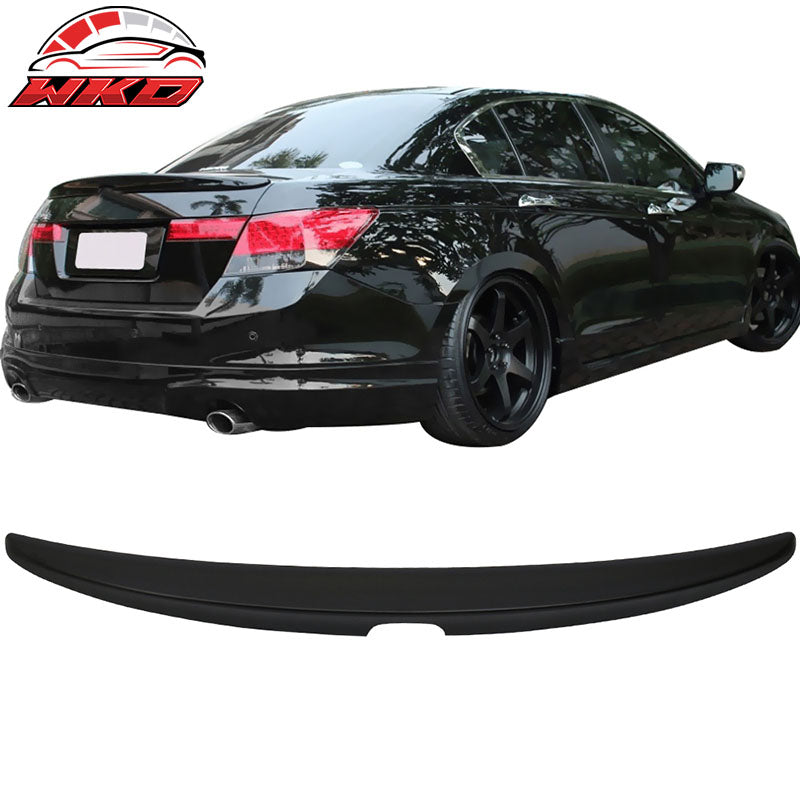 Fits 08-12 Honda Accord Sedan 4Dr OE Style Rear Trunk Spoiler Wing Unpainted ABS