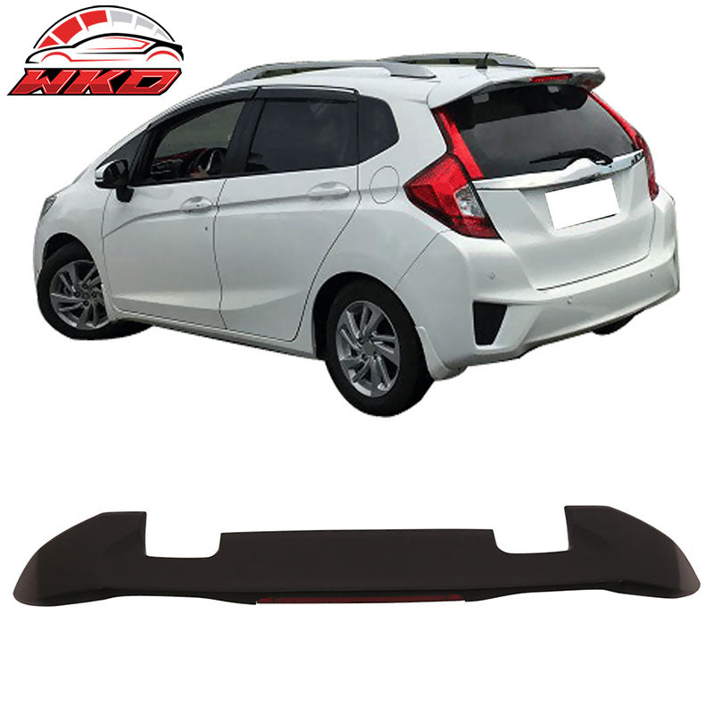 Wholesale 15-18 Honda Wholesale Rear Window Roof Spoiler RS Style ABS Matte Black LED Visor