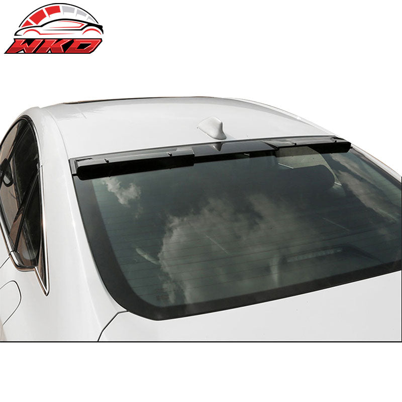 Fits 18-22 Honda Accord Rear Window Roof Spoiler Wing Matte Black Ikon Style ABS