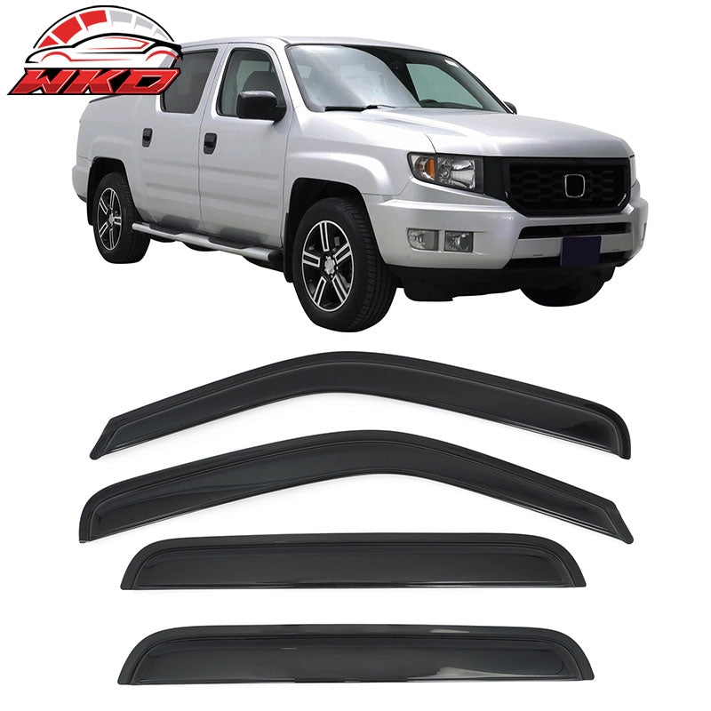 Wholesale 06-14 Honda Ridgeline Window Visors Smoke Acrylic Rain Sun Vent Shade 4PCS