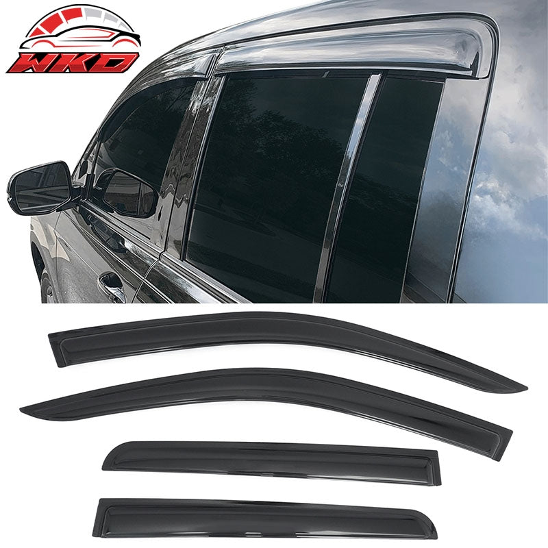 Wholesale 17-26 Honda Ridgeline Window Visors Smoke Acrylic Rain Sun Shade 4PCS Set