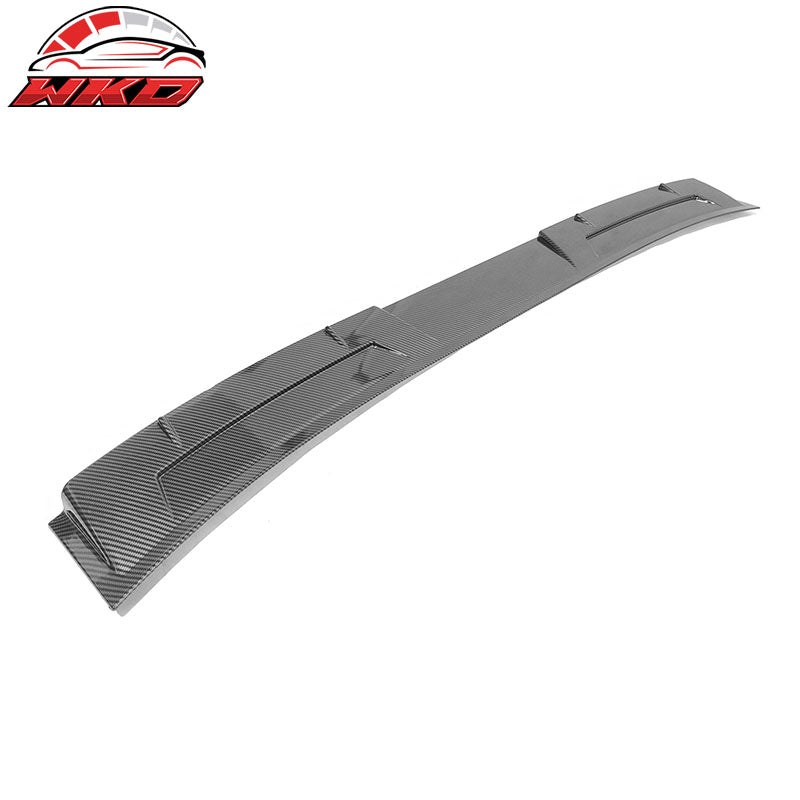 Fits 23-26 Honda Accord 11th Gen IKON Style Roof Spoiler ABS Carbon Fiber Print