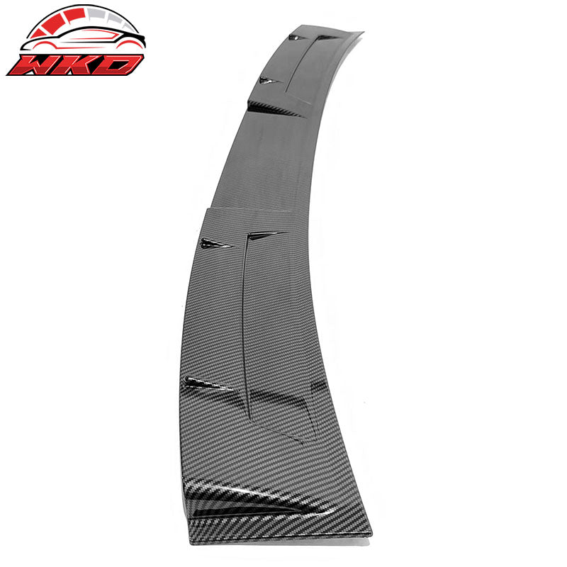 Fits 23-26 Honda Accord 11th Gen IKON Style Roof Spoiler ABS Carbon Fiber Print