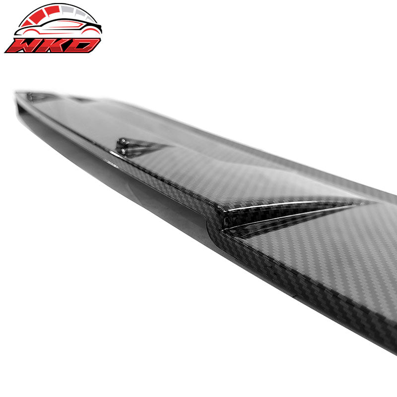 Fits 23-26 Honda Accord 11th Gen IKON Style Roof Spoiler ABS Carbon Fiber Print