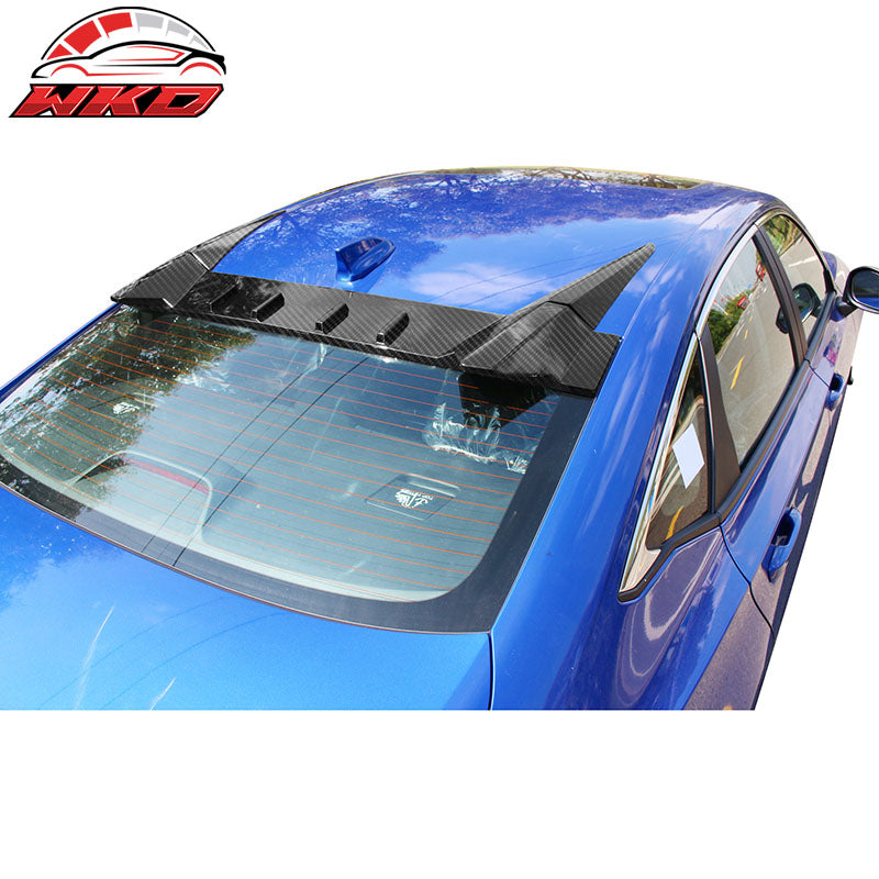 Fits 22-26 Honda Civic 11th Gen Sedan Type R TR Carbon Fiber Print Roof Spoiler