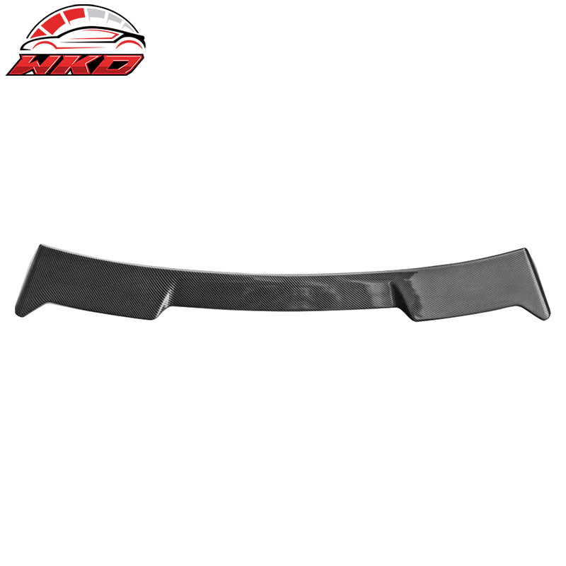 Fits 22-26 Honda Civic Hatchback IKON Style Roof Spoiler ABS Carbon Fiber Print