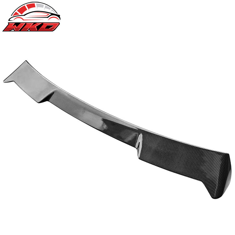 Fits 22-26 Honda Civic Hatchback IKON Style Roof Spoiler ABS Carbon Fiber Print