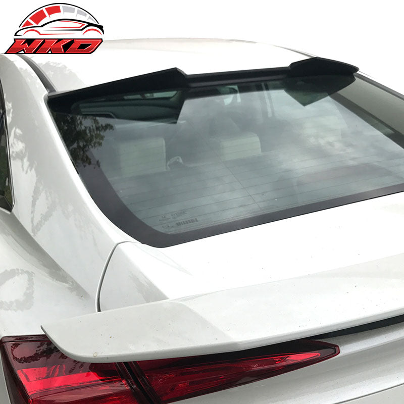 Fits 16-21 Honda Civic X 10th Gen Sedan V Style Roof Spoiler Wing ABS Unpainted