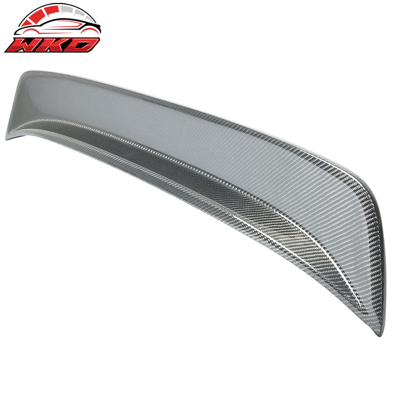 Fits 92-95 Honda Civic Hatchback BYS Style Rear Roof Spoiler Carbon Fiber CF
