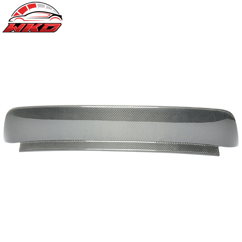 Fits 92-95 Honda Civic Hatchback BYS Style Rear Roof Spoiler Carbon Fiber CF