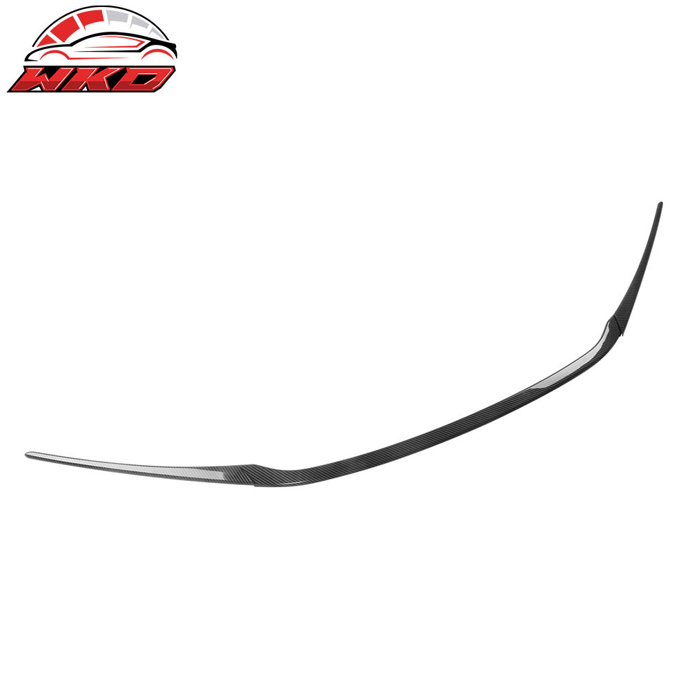 Fits 22-26 Honda Civic MD Style 3PCS Hood Bonnet Grille Trim Carbon Fiber Print