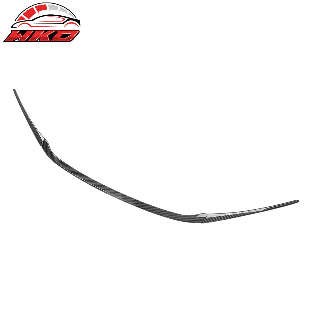 Fits 22-26 Honda Civic MD Style 3PCS Hood Bonnet Grille Trim Carbon Fiber Print