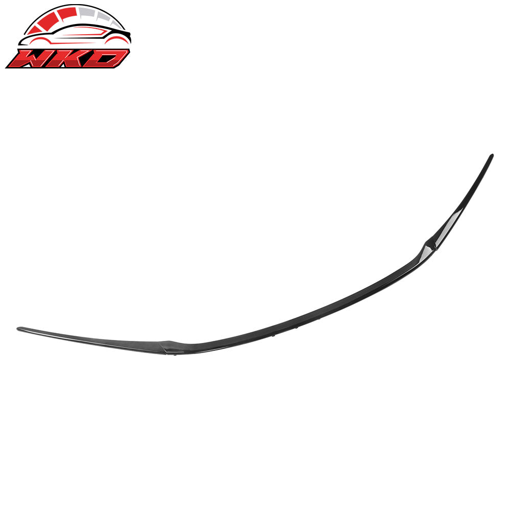 Fits 22-26 Honda Civic MD Style 3PCS Hood Bonnet Grille Trim Kit ABS Gloss Black